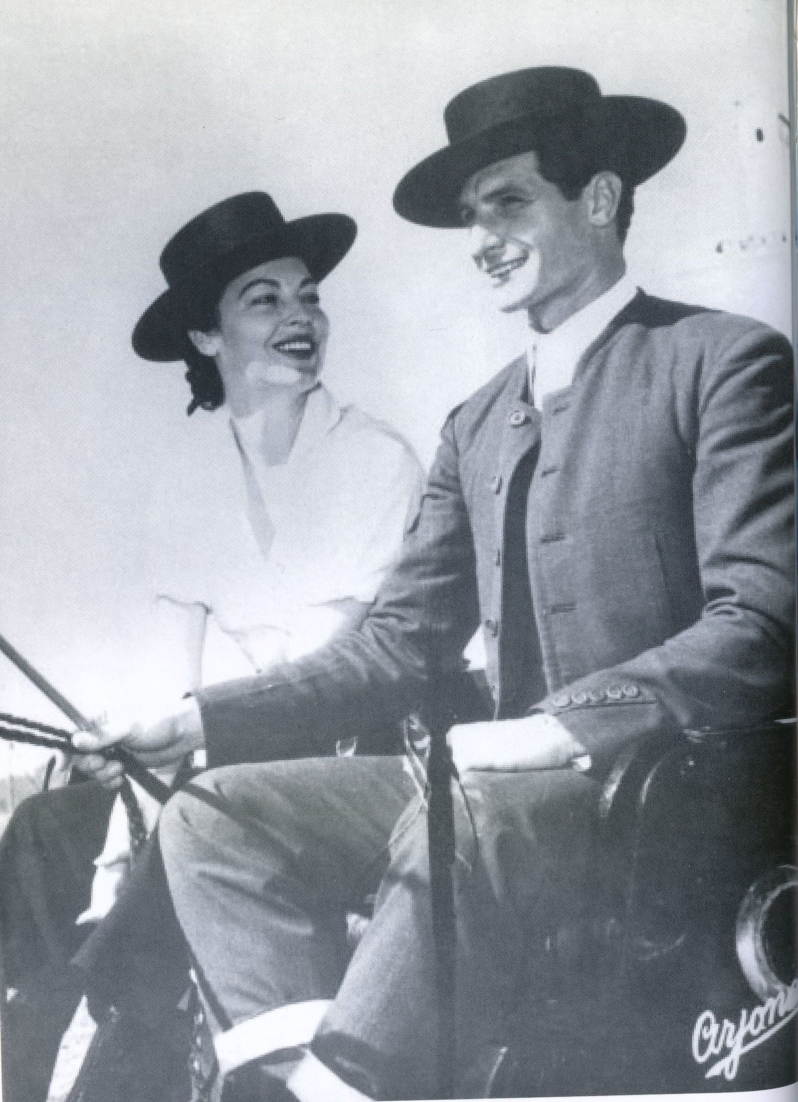 Ángel Peralta con Ava Gardner.