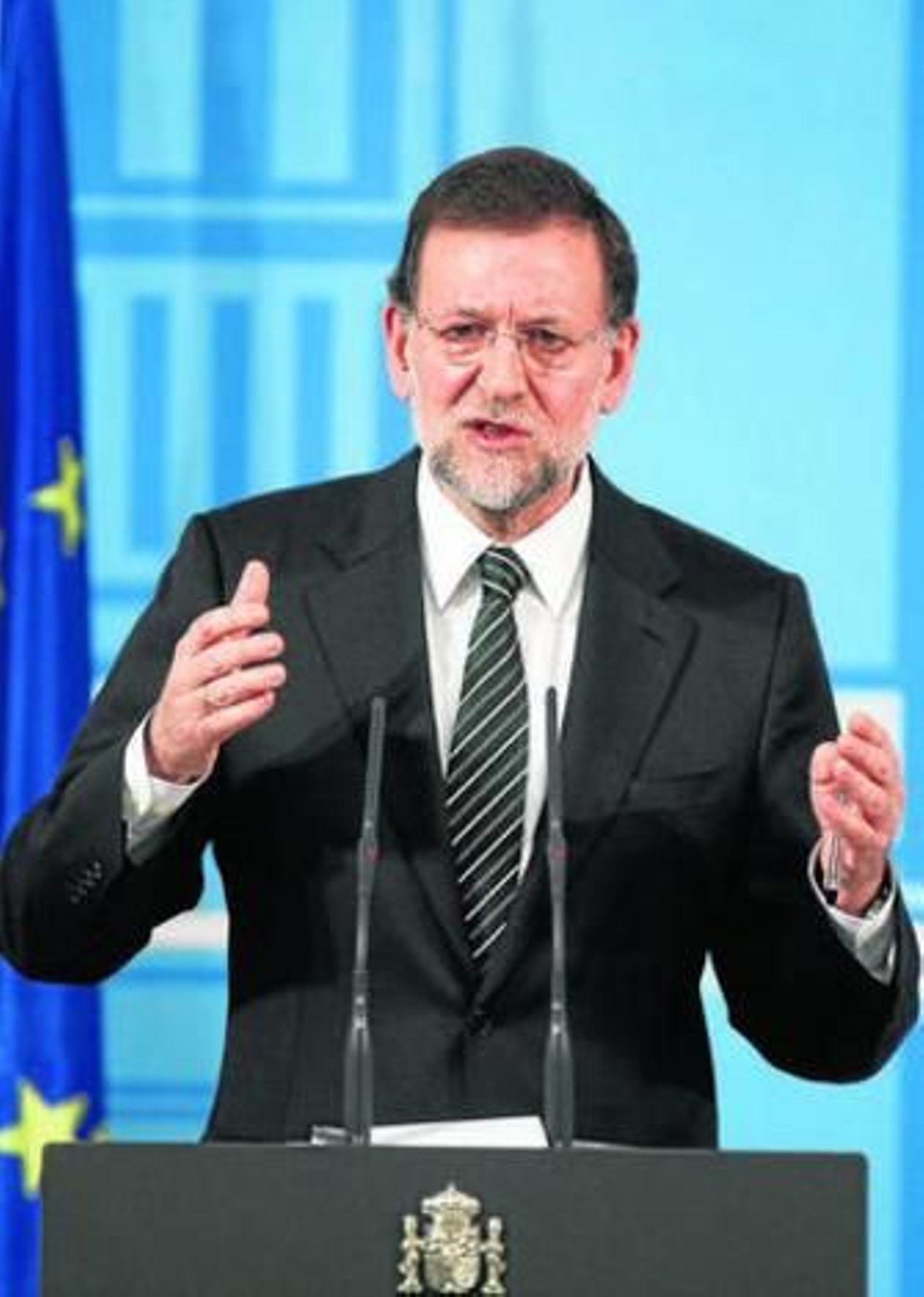 Mariano Rajoy, ayer en La Moncloa.