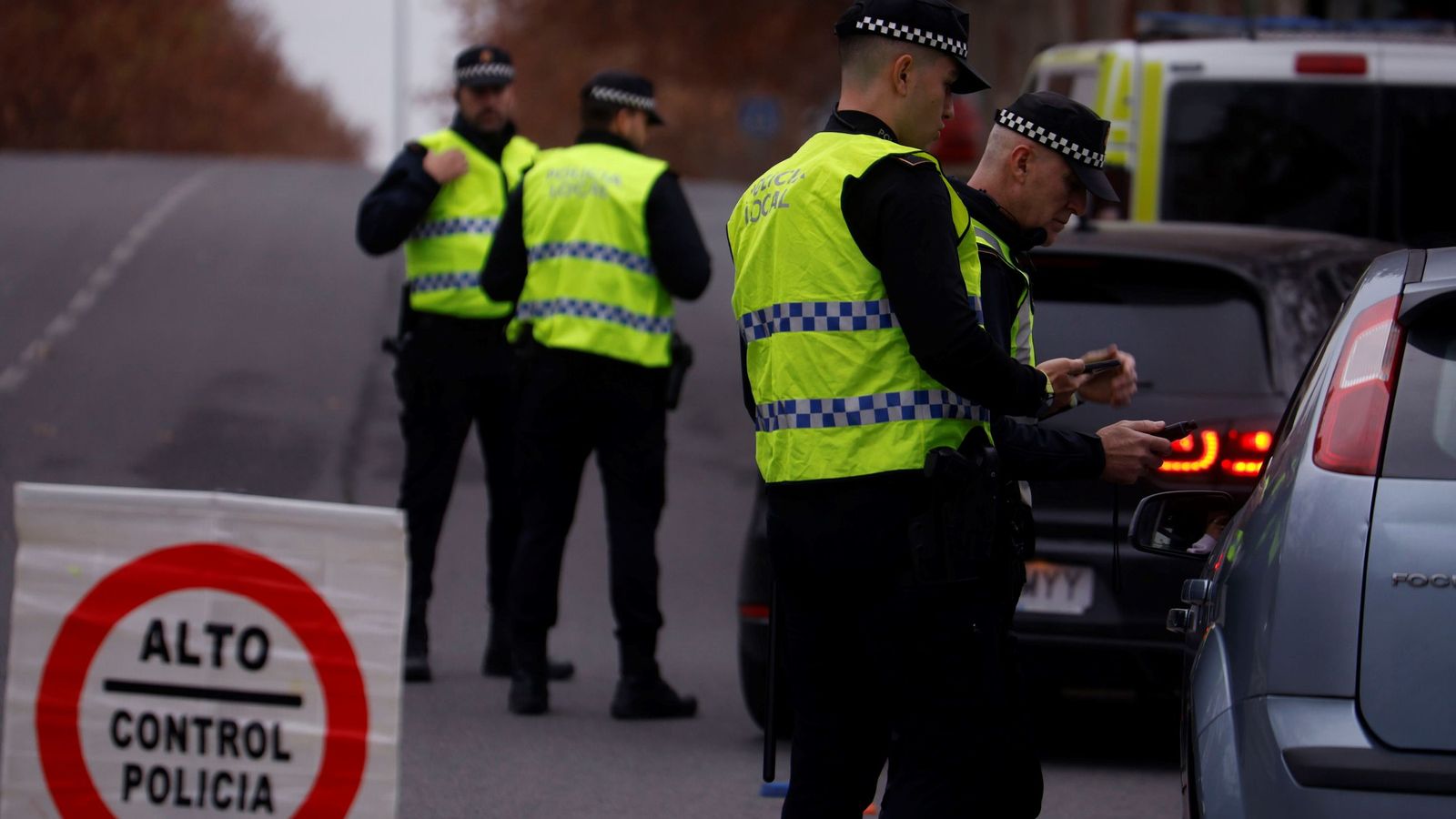 Control de alcoholemia del Grupo Rayo en Sector Sur.