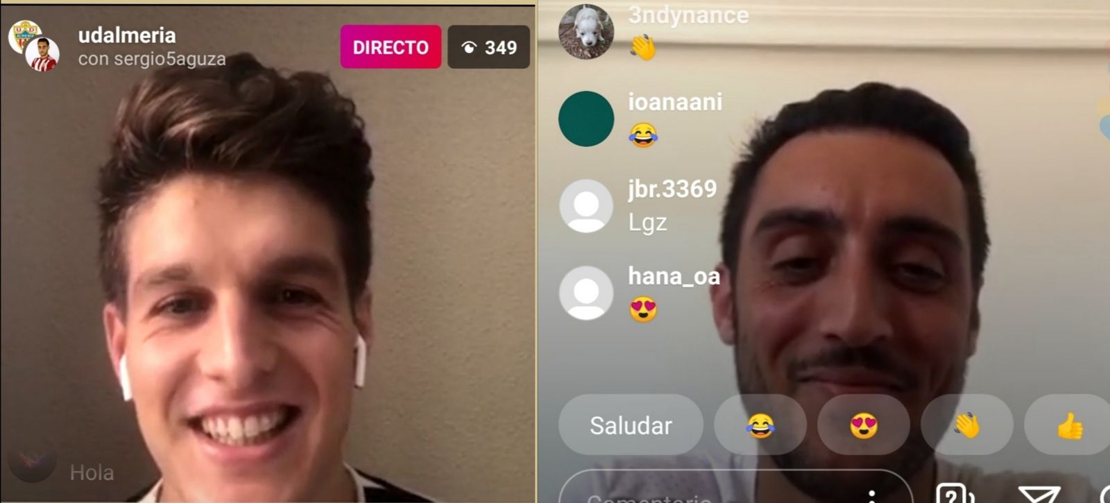 Cercanía y risas con Corpas y Aguza en 'Instagram'