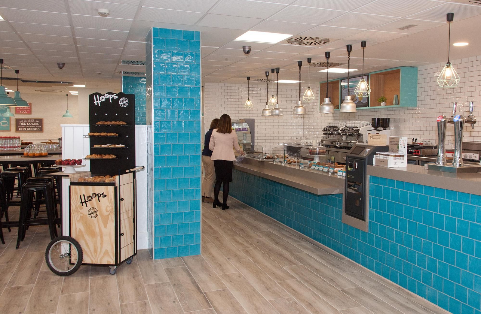 Las instalaciones de la nueva cafetería del Hospital General.