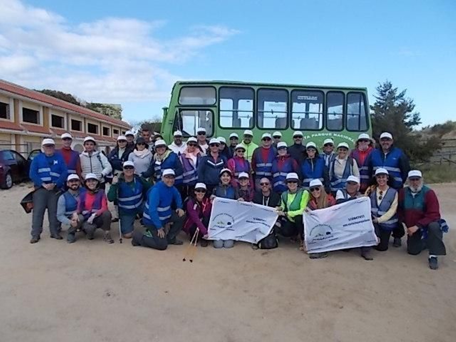 El grupo de voluntarios del Parque Dunar