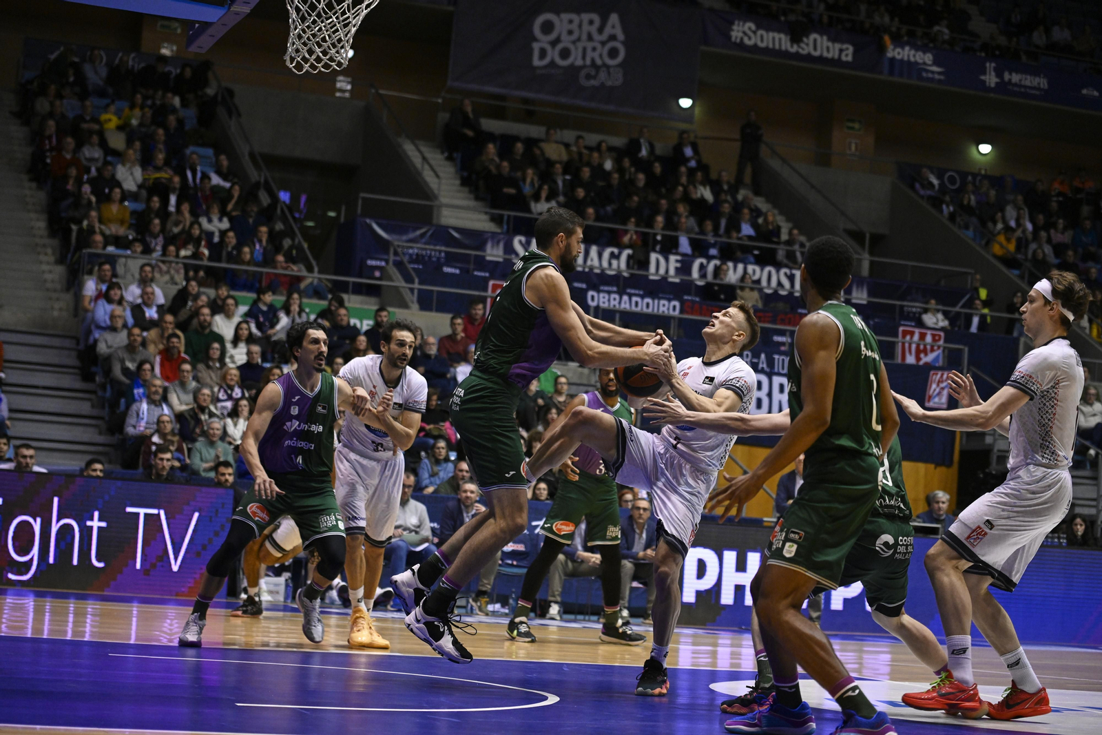El Obradoiro-Unicaja, en fotos