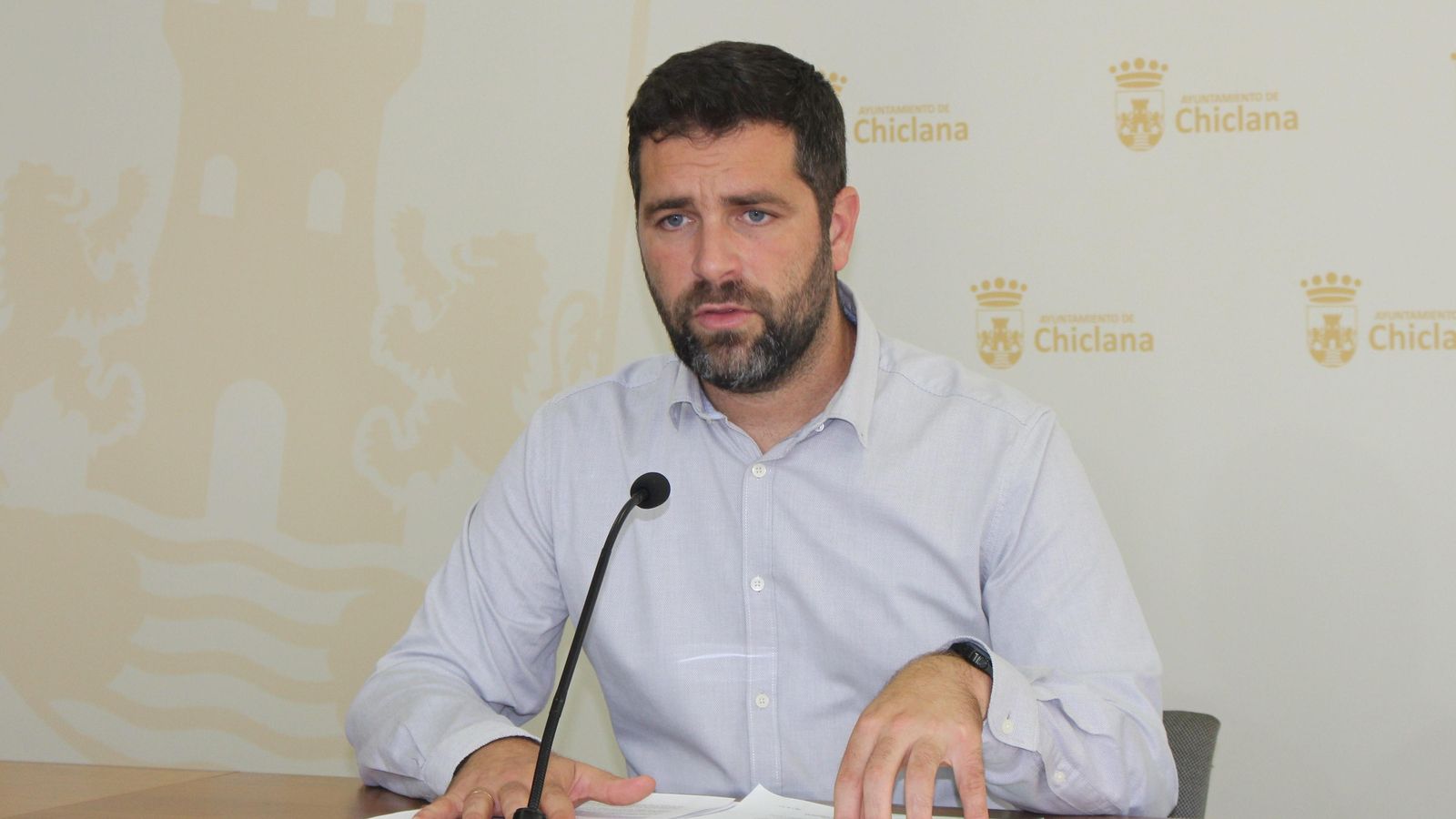 El portavoz de IU, Roberto Palmero.