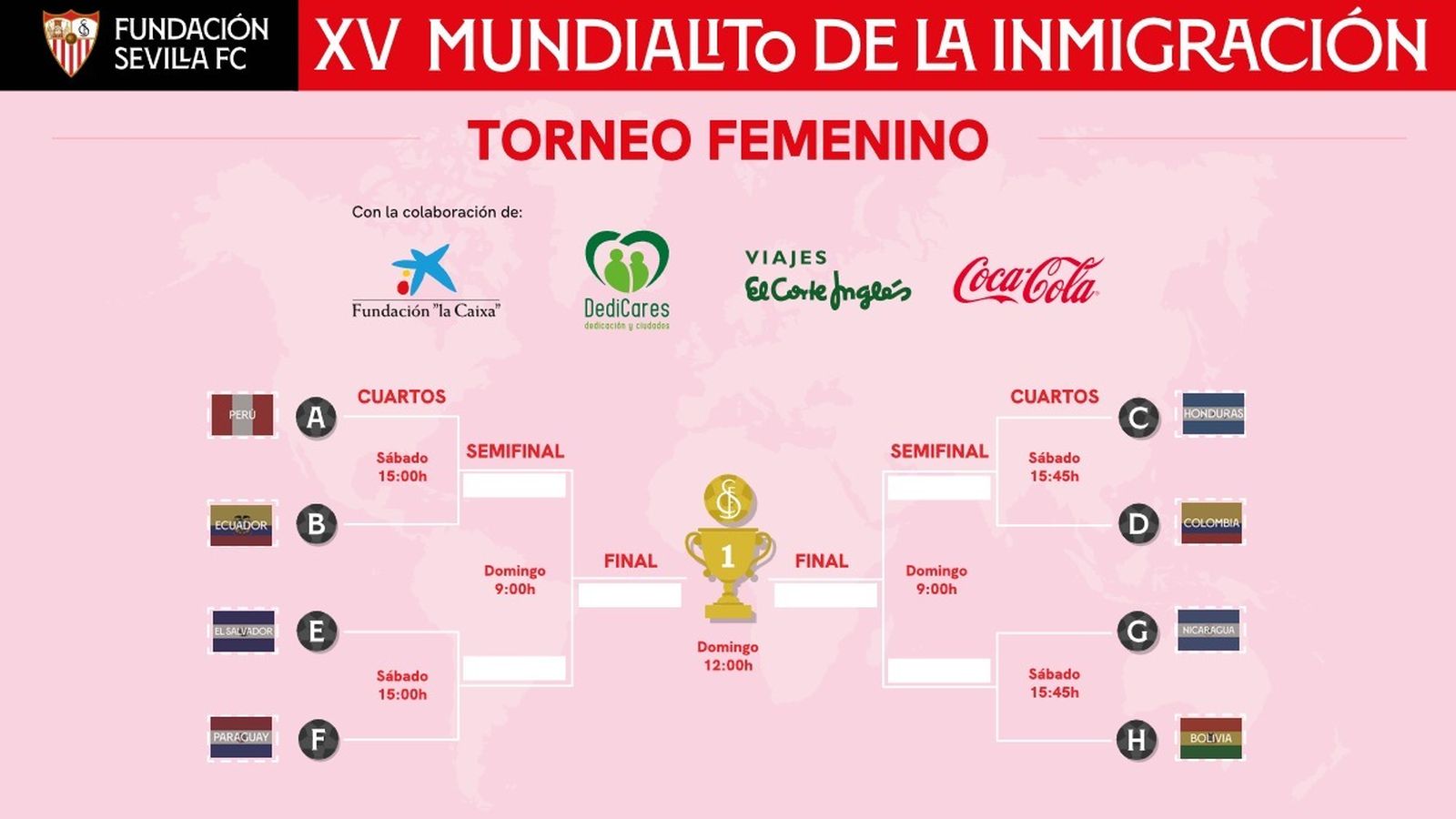 Cruces del torneo femenino del Mundialito de la Inmigración.