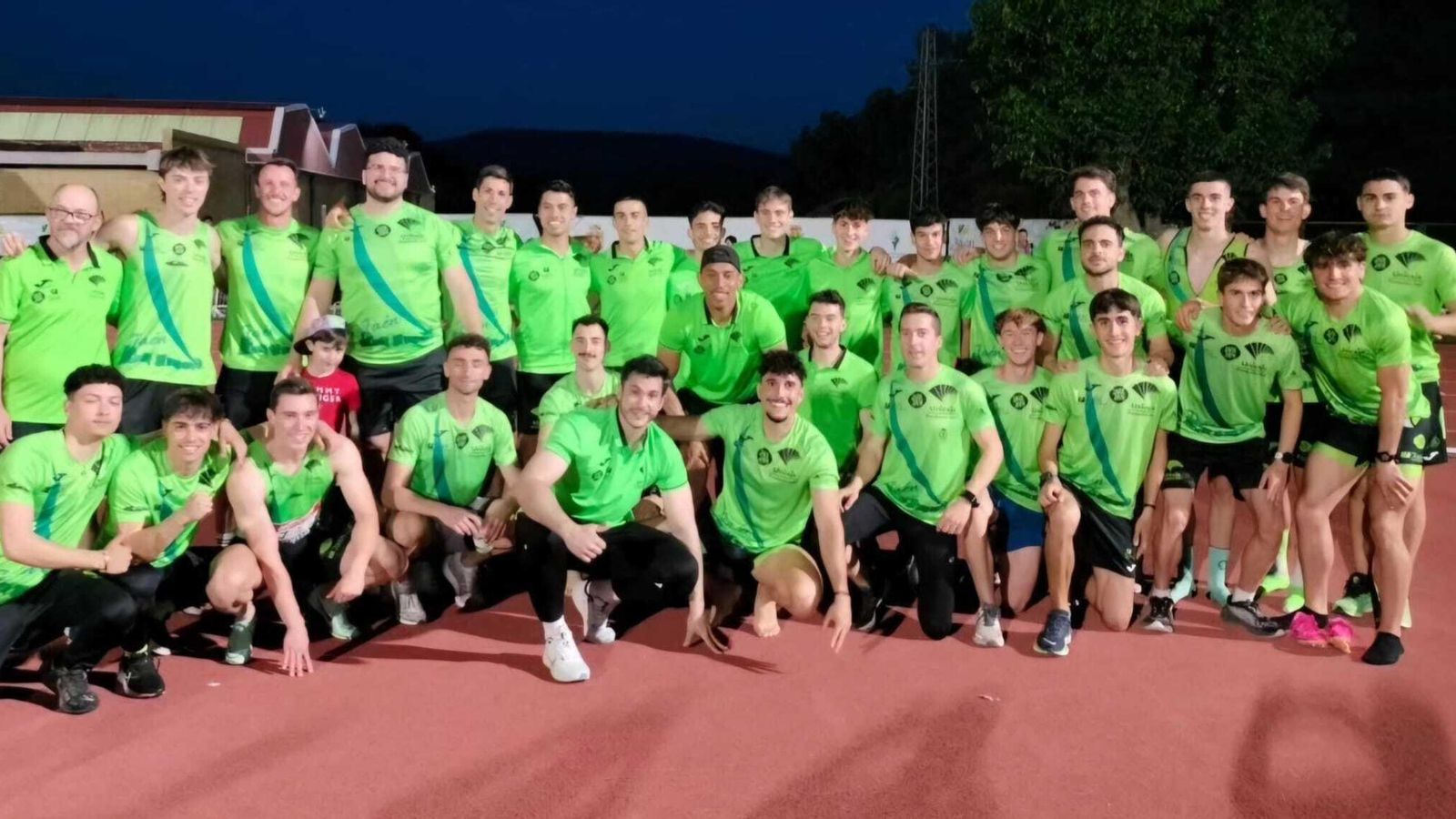 Equipo masculino del Unicaja Jaén Paraíso Interior en la primera jornada de la Liga Joma.