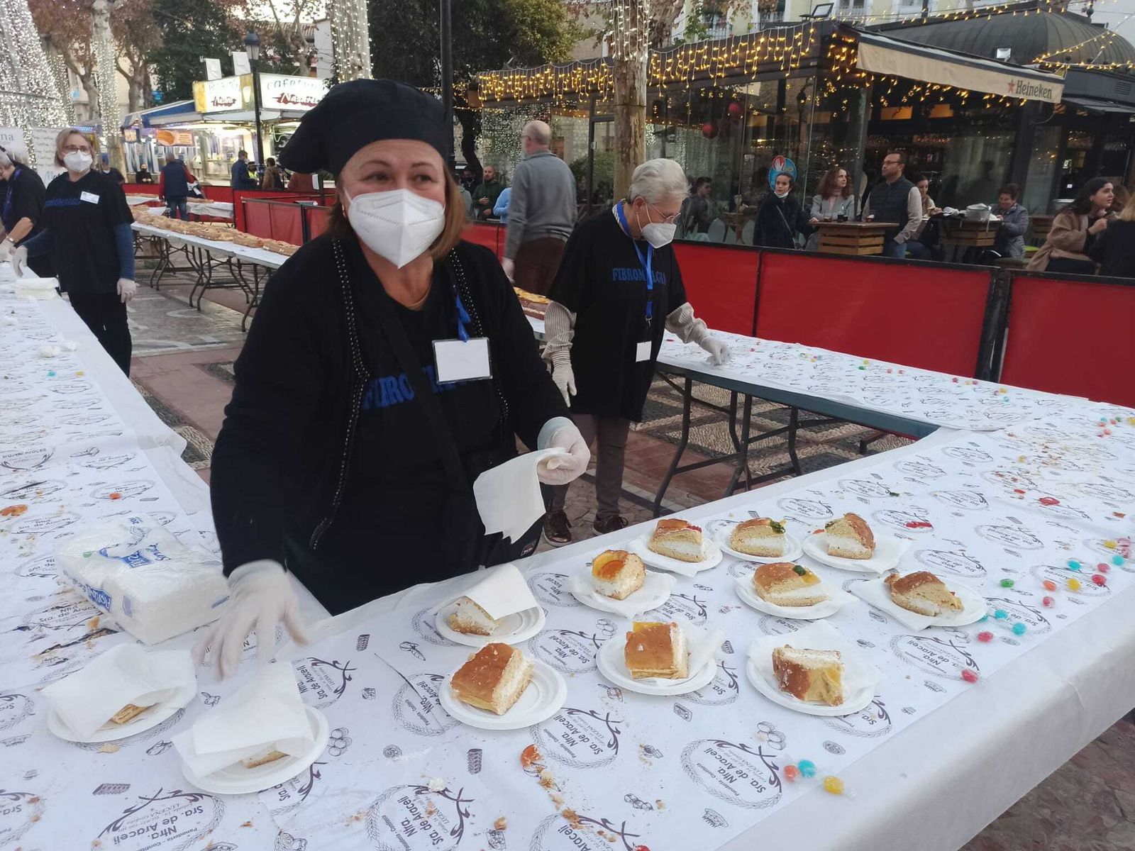 El roscón de Reyes gigante de Lucena, en fotografías