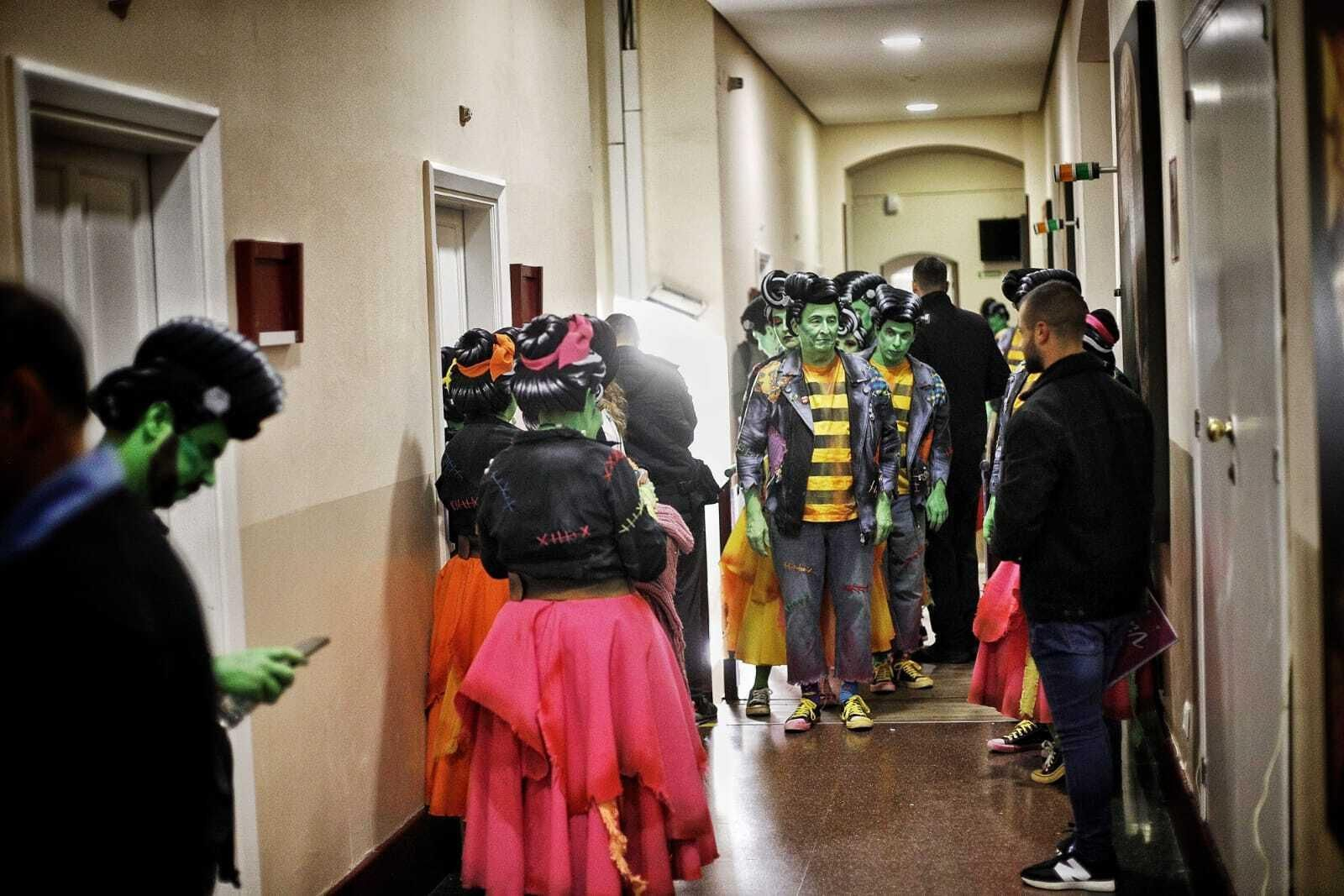 Coro Vive! en camerinos