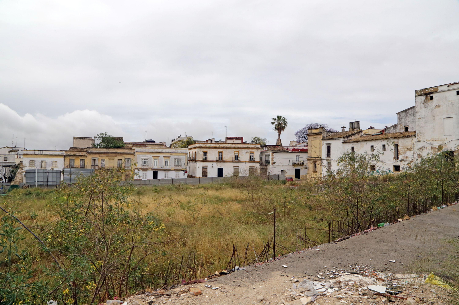 Una imagen de la Plaza Belén tomada en la tarde de ayer.
