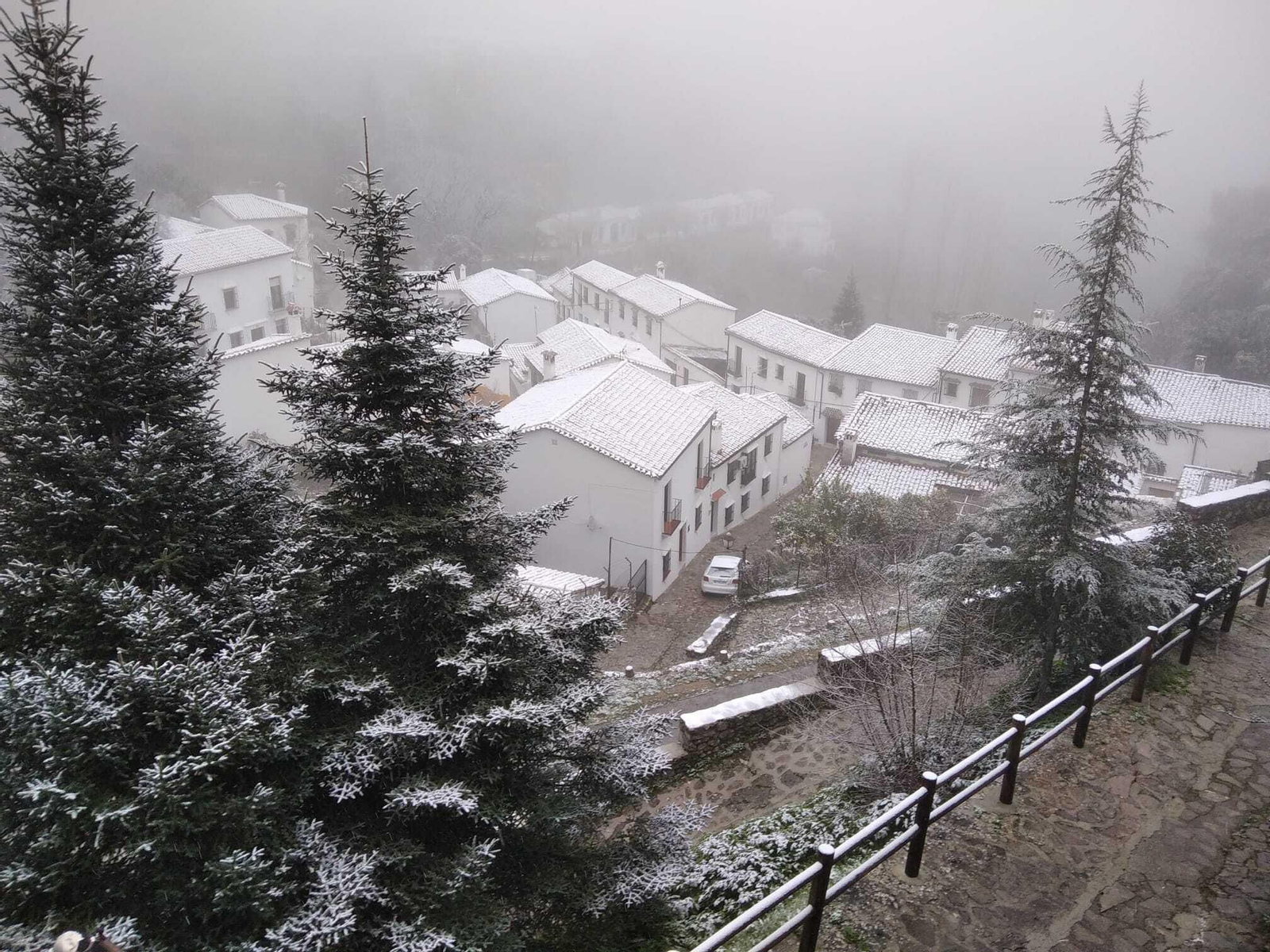 La nieve llega a Grazalema