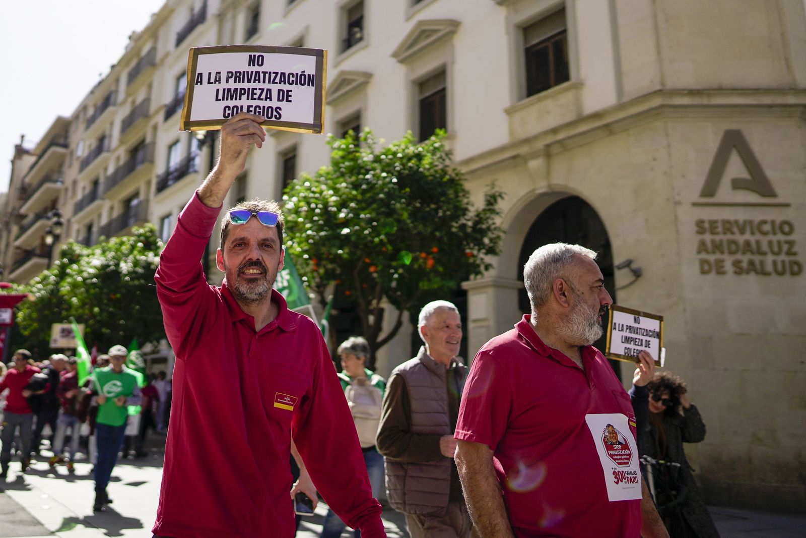 La manifestación de empleados municipales, en imágenes
