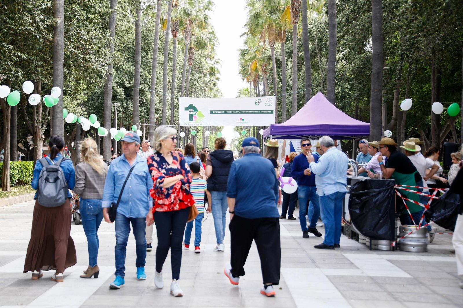 Las imágenes de la celebración del 1 mayo en Almería, Día del Trabajador del CSIF