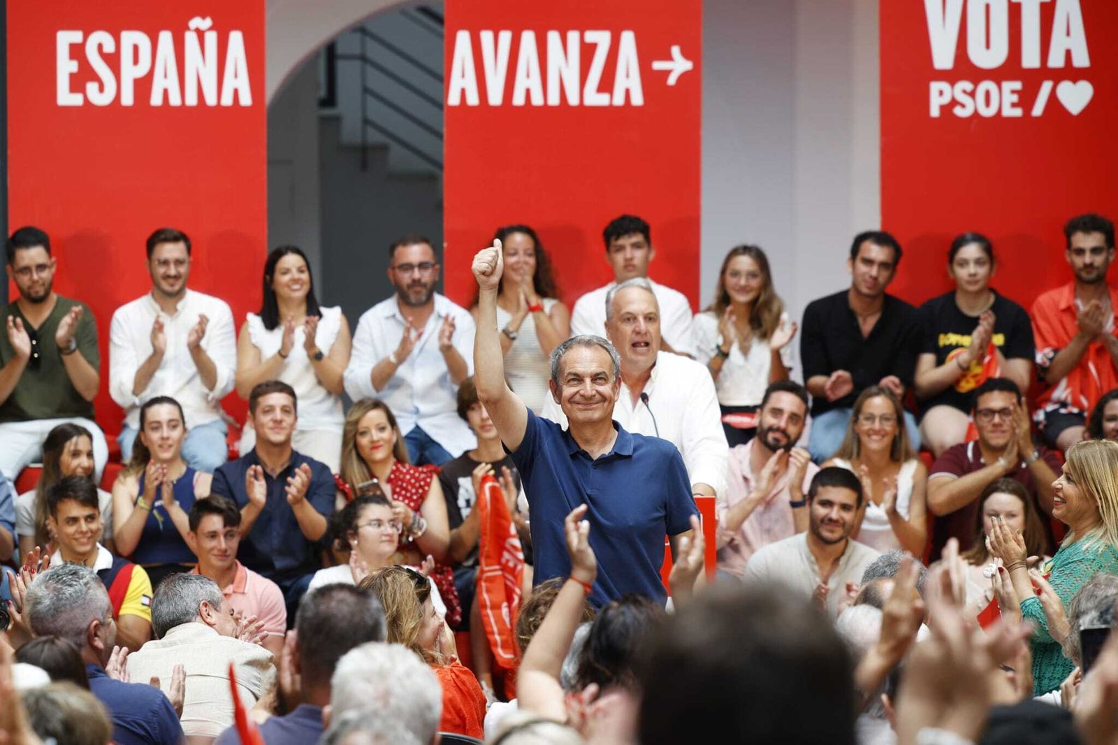 Imágenes del cierre de campaña del PSOE en Cádiz con Rodríguez Zapatero