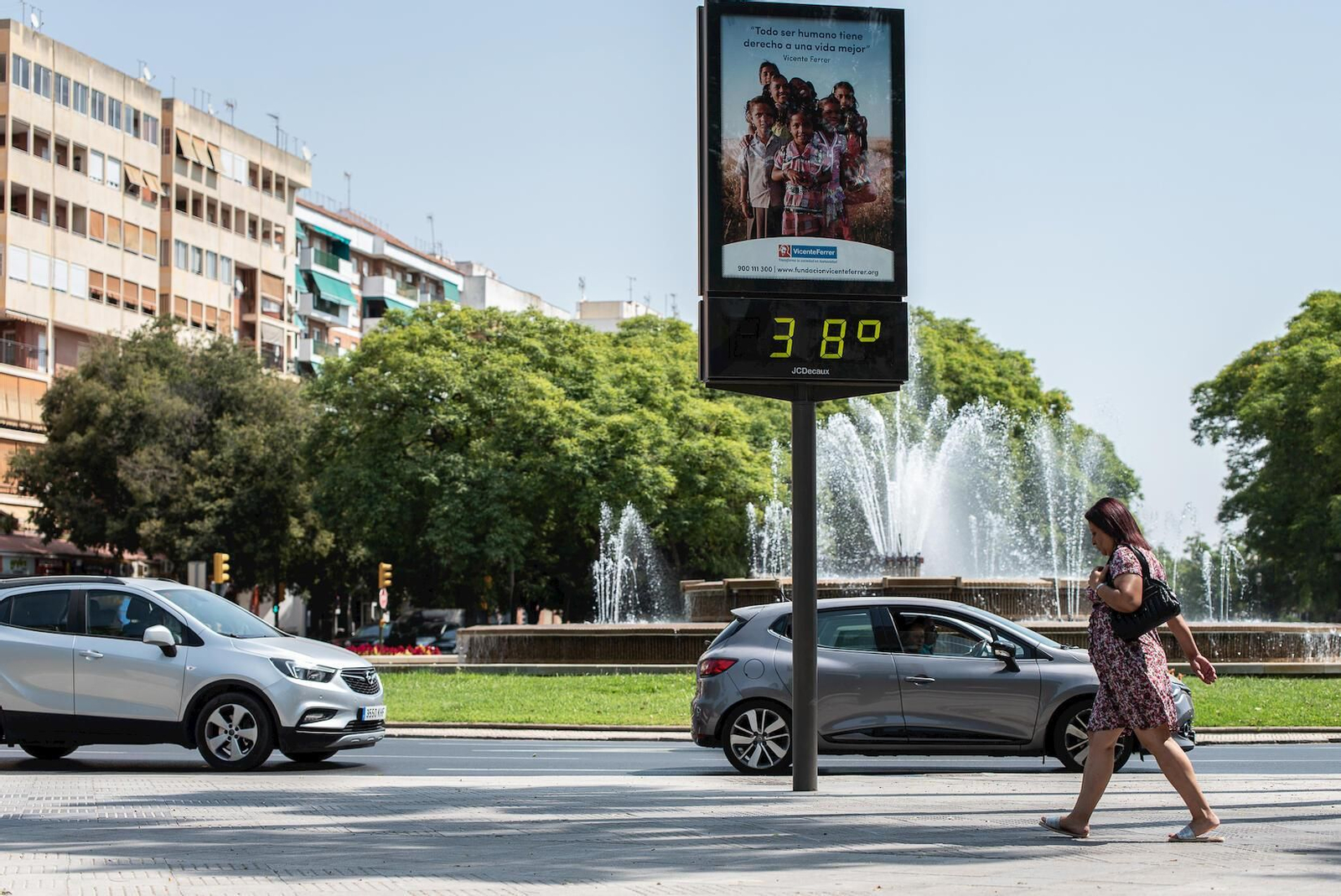 Calor en Huelva capital.