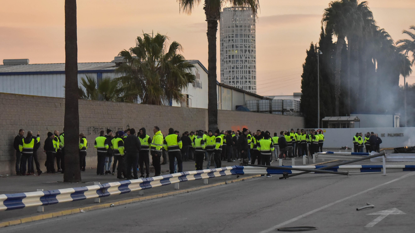 Imágenes de la tercera jornada de huelga en Acerinox
