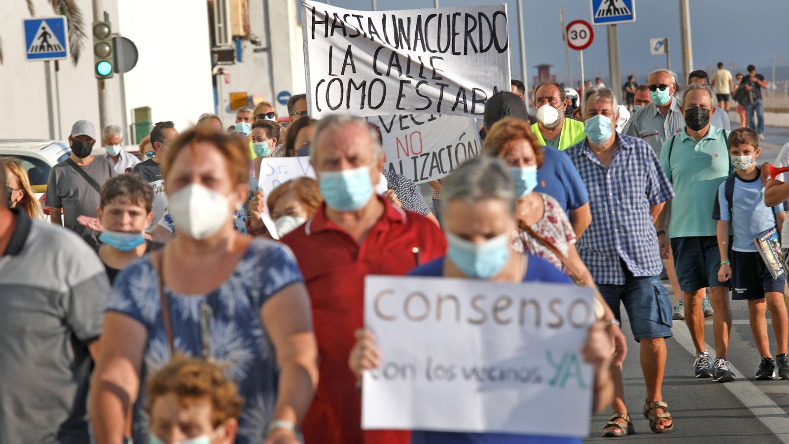 Una de las movilizaciones vecinales de protesta. Una de las movilizaciones vecinales de protesta.