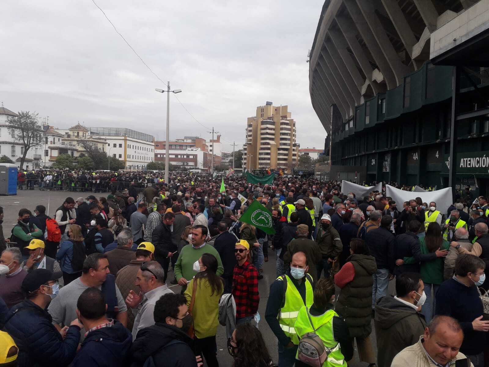 Desde almería solo han ido las directivas de Asaja, Coag y Cooperativas Agroalimentarias.