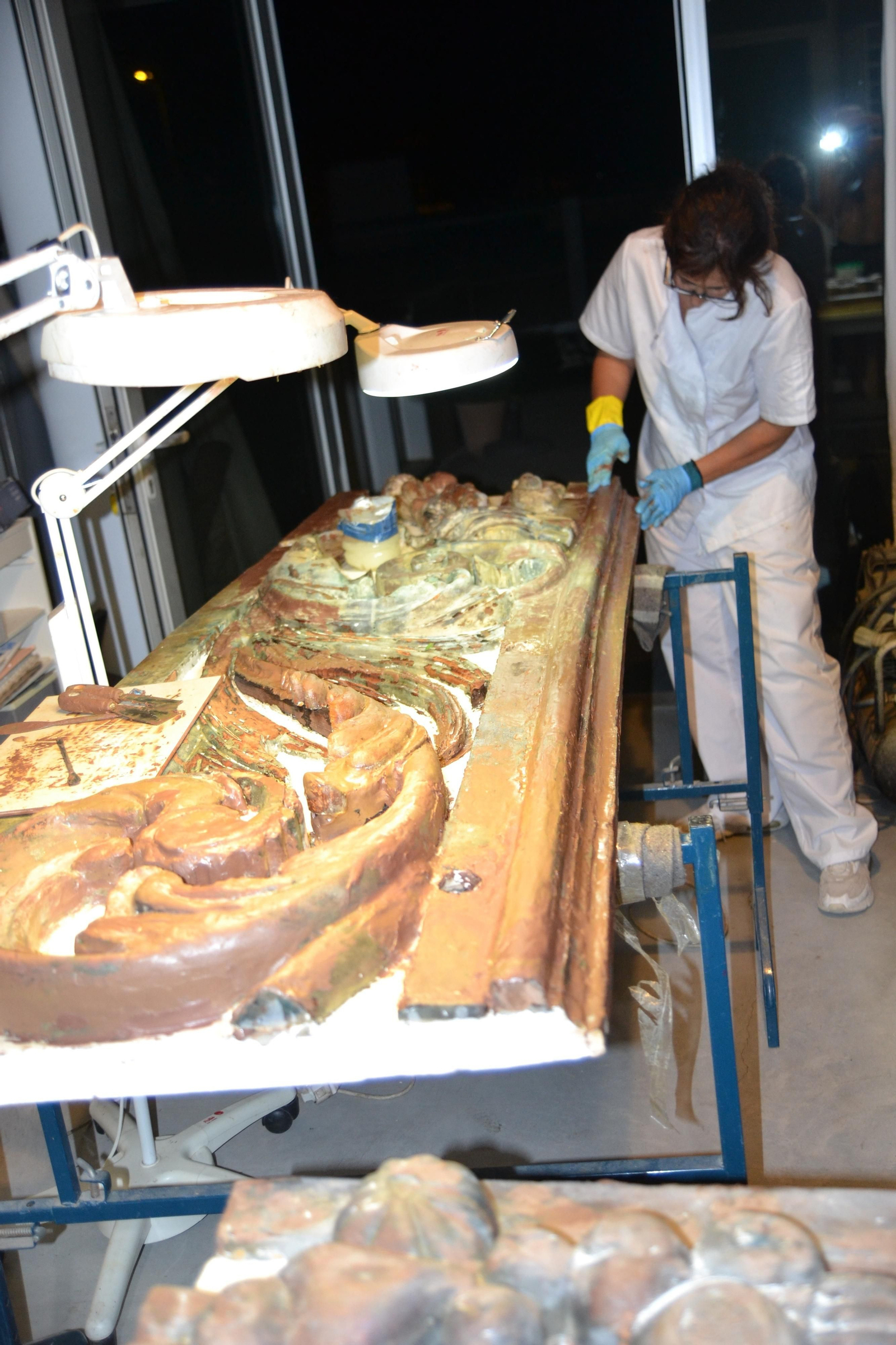 Así ha sido la restauración en Jerez de la diosa de Elcano