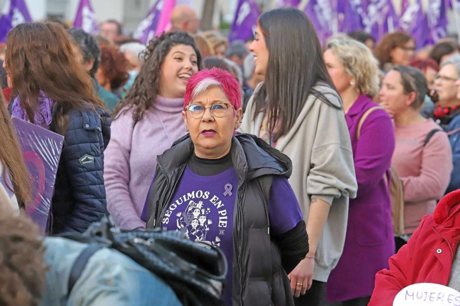 Imágenes de la manifestación del 8 de marzo, Día Internacional de la Mujer