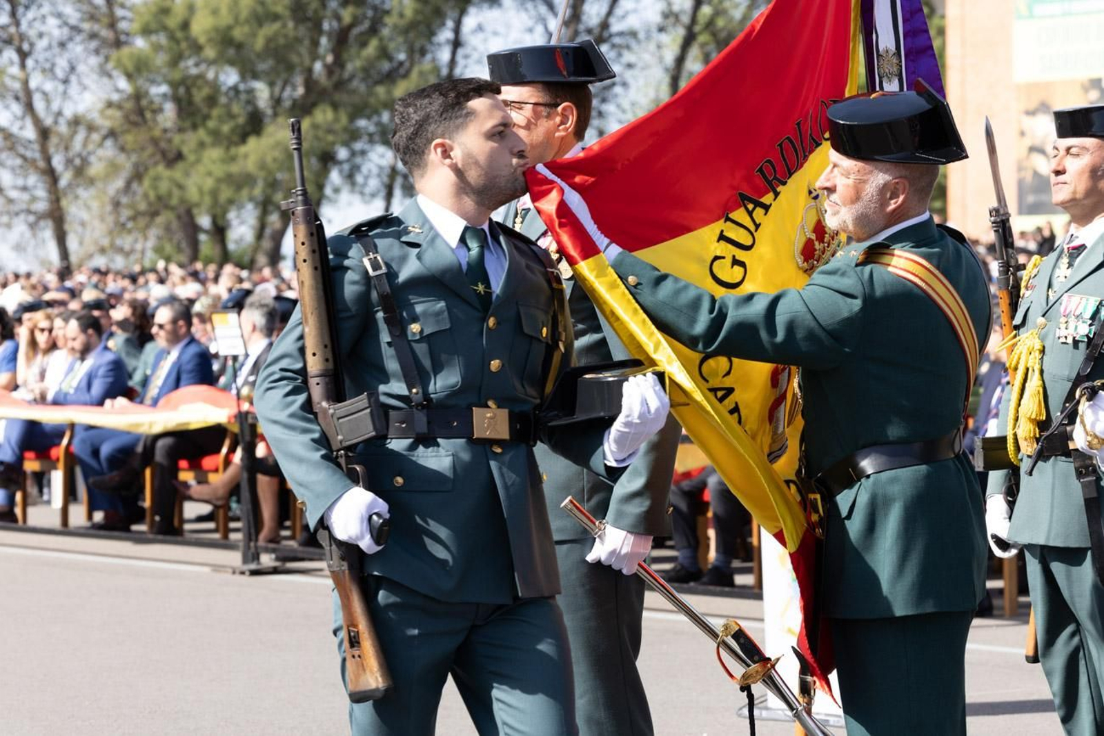 Acto de jura de bandera de la 130ª promoción de guardias civiles de la Academia de Baeza