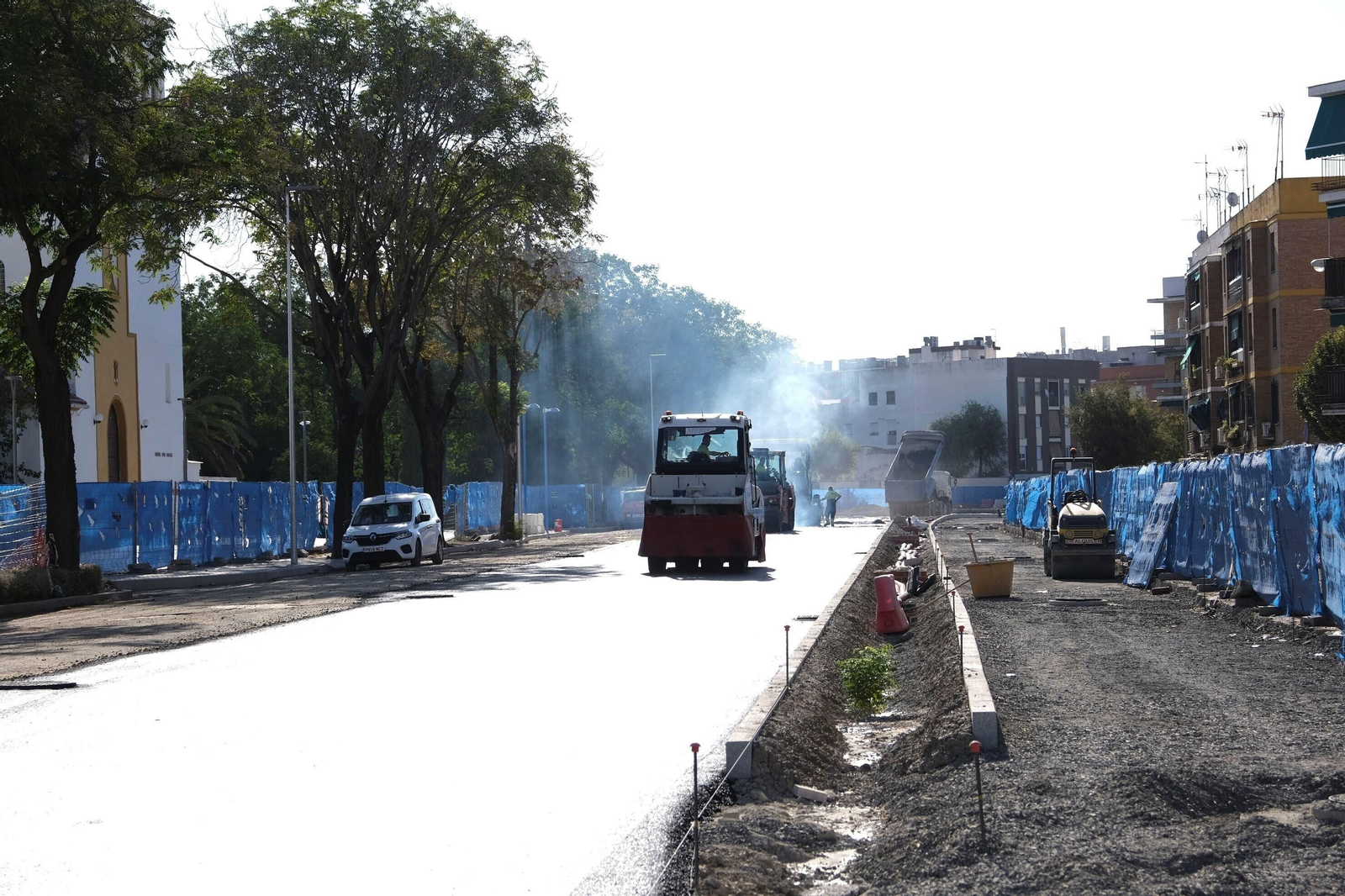 Las obras de la avenida de Trassierra, en imágenes