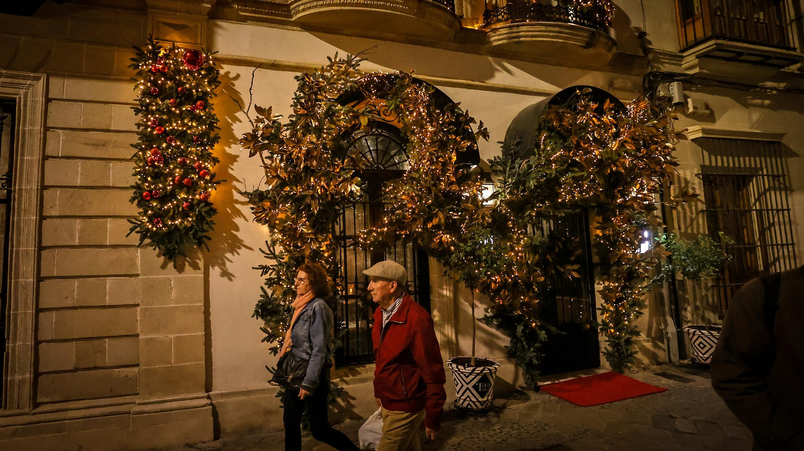 Espectacular decoración navideña del Hotel Casa Palacio María Luisa de Jerez