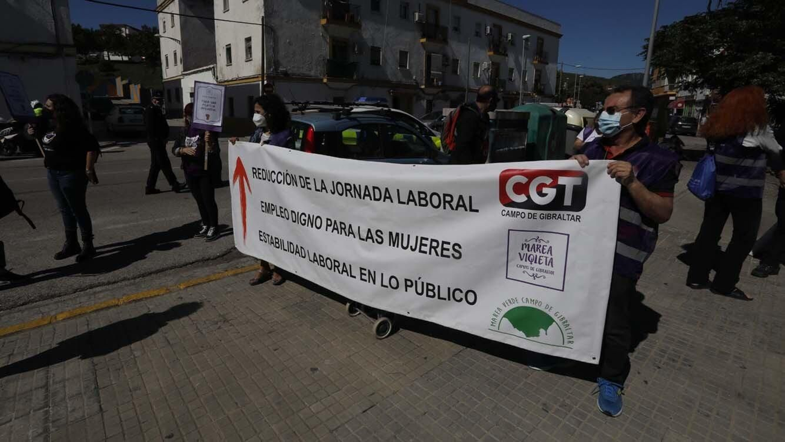Las foto de la Manifestación del 1 de mayo celebrada por la CGT en Algeciras