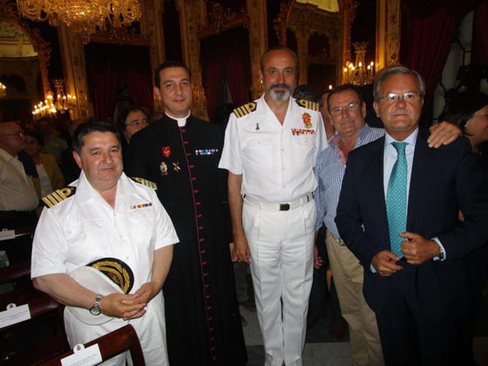 Juan Carlos García Vidal,  padre César Sarmiento y  José Ramón Fernández de Mesa.

Foto: Ignacio Casas de Ciria