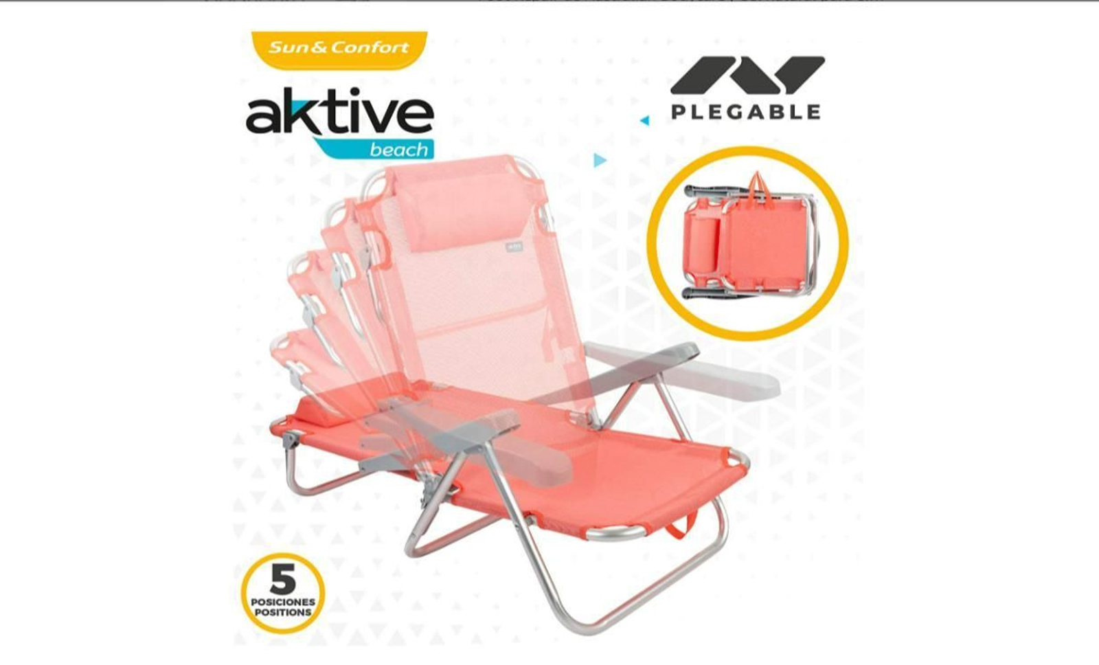 Esta silla de playa multiposición es cómoda, bonita y barata ¡y por eso triunfa!