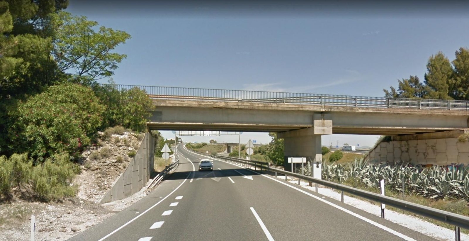 El punto kilométrico 83,8 de la A-92, en Osuna, donde se ubica el radar más multón de Sevilla.