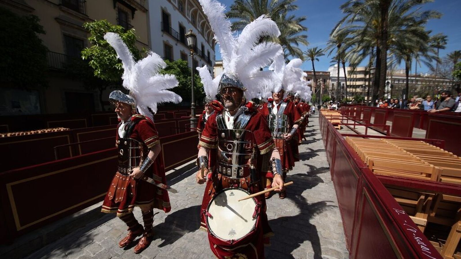 La Guardia del Transporte el pasado Domingo de Ramos