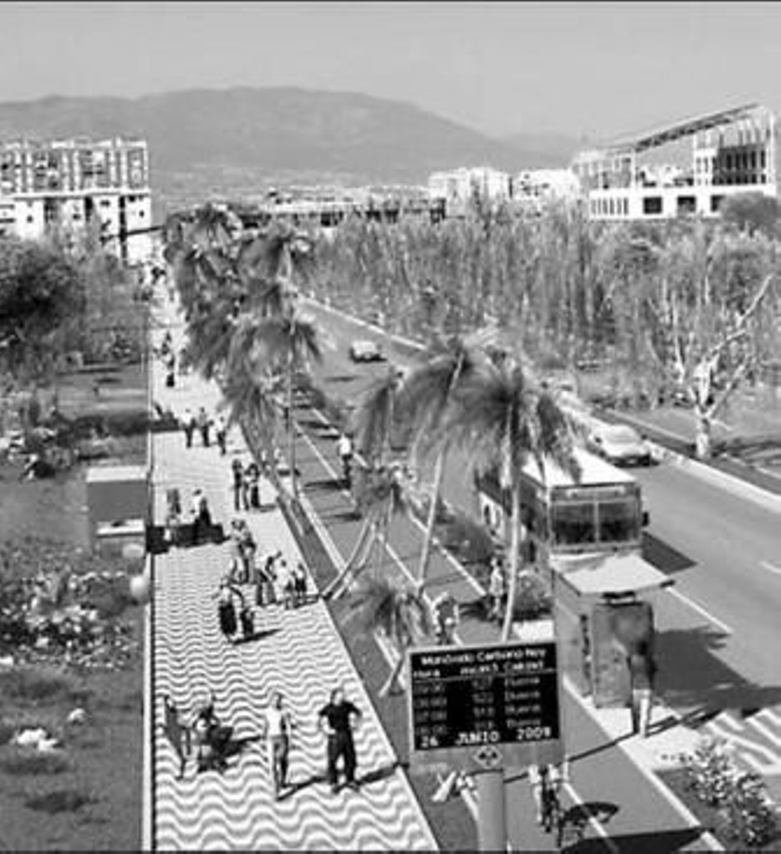 Un boceto del futuro bulevar que facilitó el Ayuntamiento.