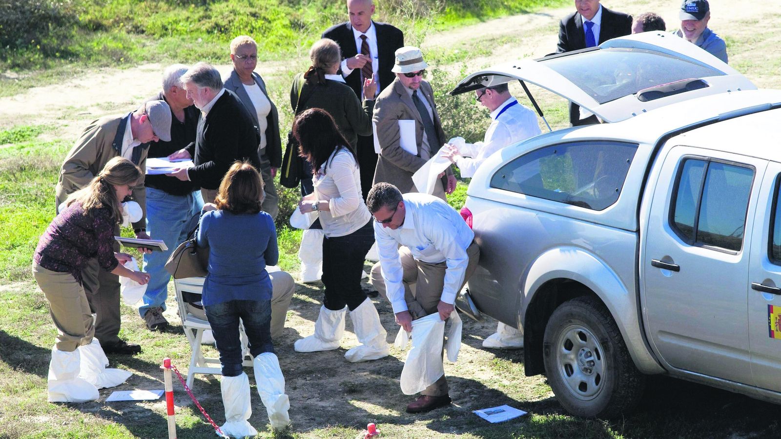 Visita de técnicos de EEUU a Palomares en 2011.