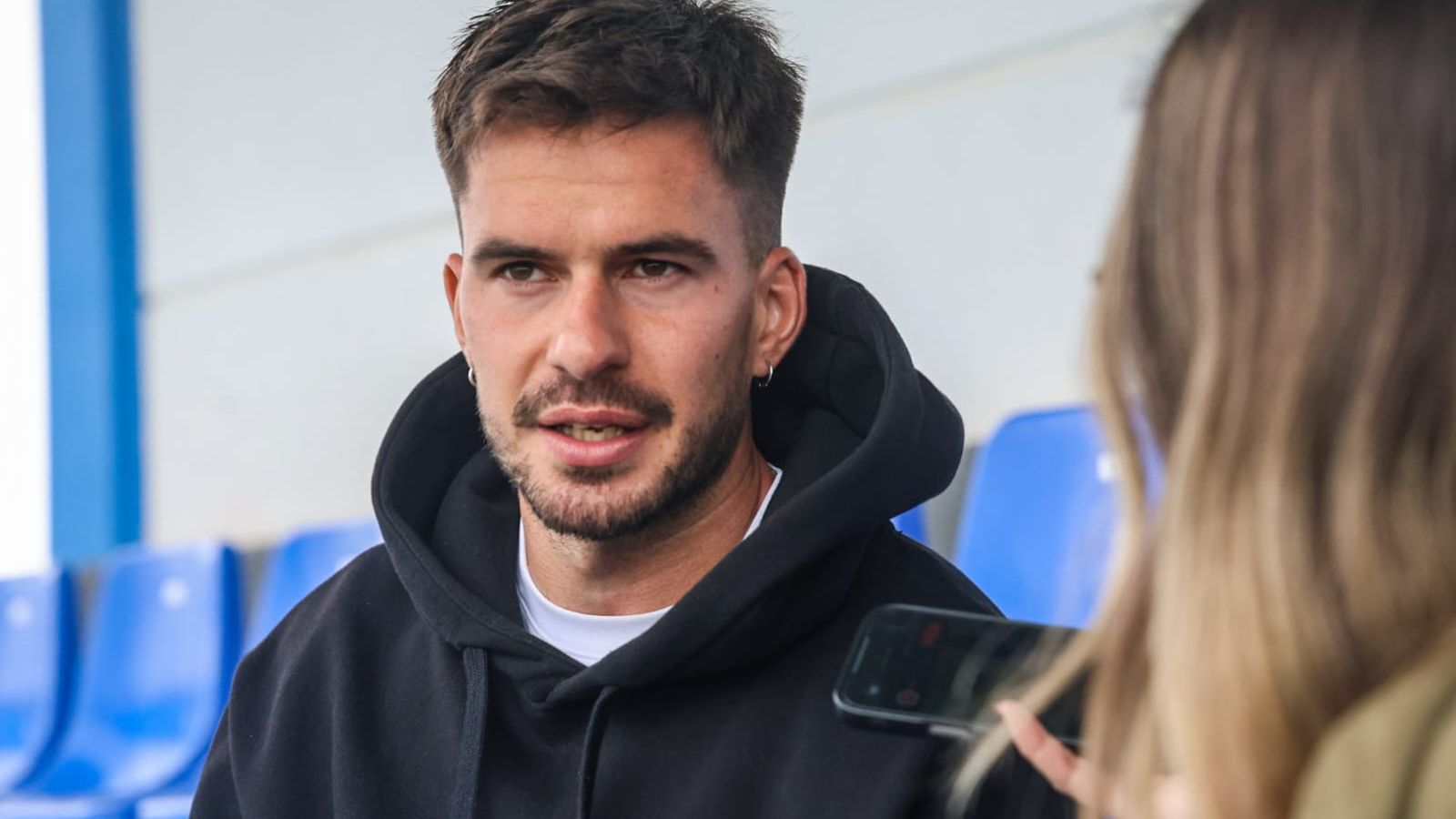 José Carlos durante la entrevista con Huelva Información.