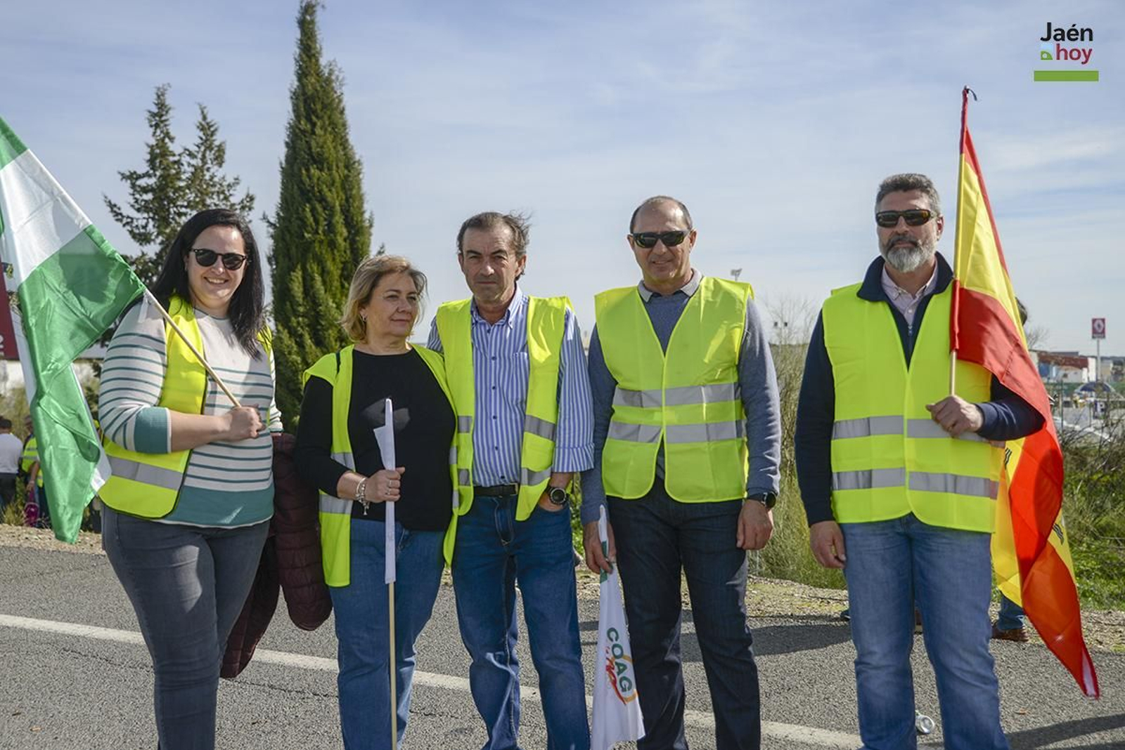 El campo protesta en Jaén por las medidas de la PAC.