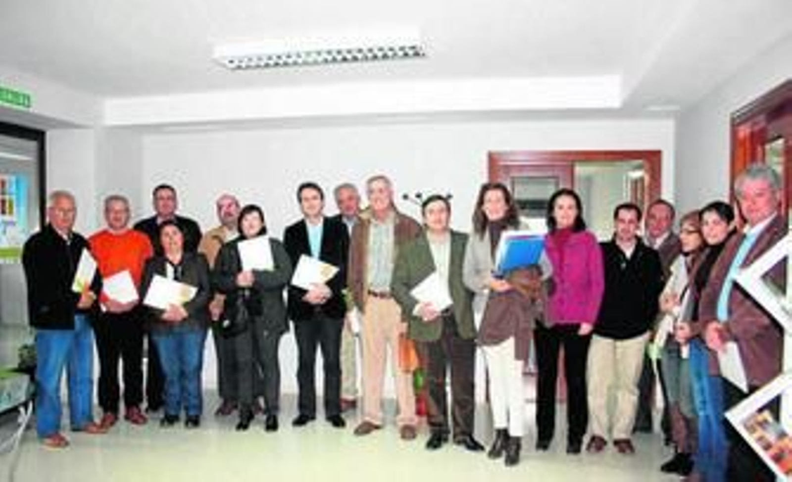 Grupo de alcaldes de municipios de la comarca de Los Pedroches.