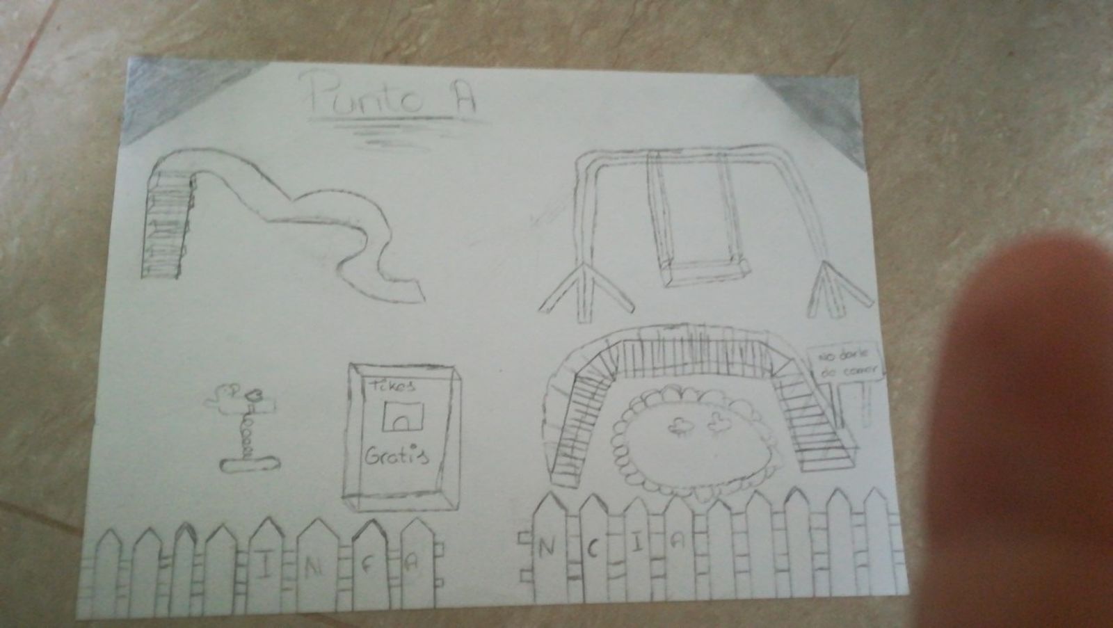 Así imaginan los niños de Montilla el futuro parque Tierno Galván, 'la pradera'