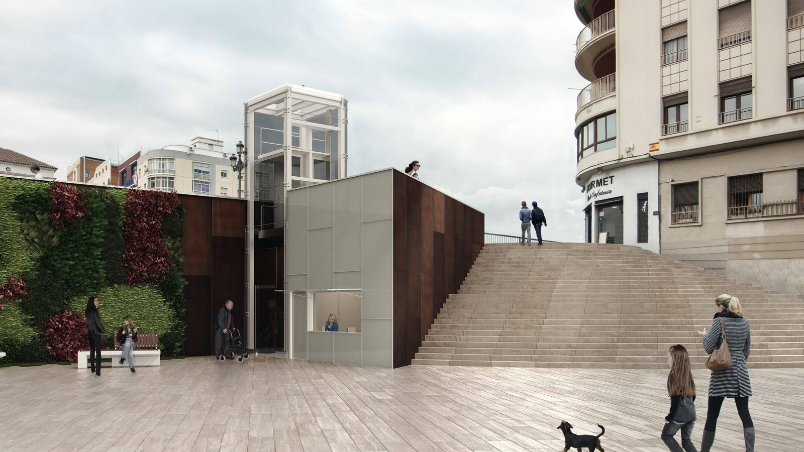 Reforma contemplada para la Tribuna de los Pobres.