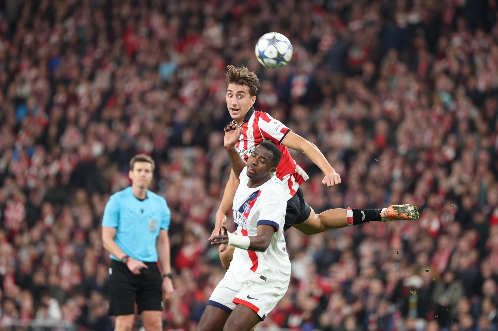 El Athletic Club-PSG, en imágenes
