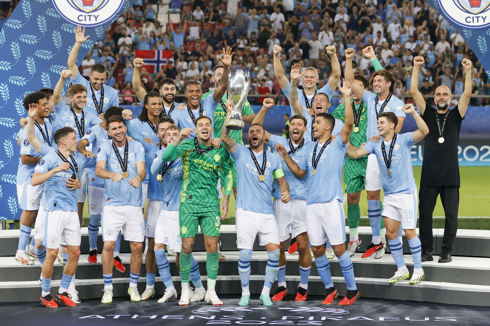 Las fotos del Manchester City-Sevilla FC en la Supercopa de Europa