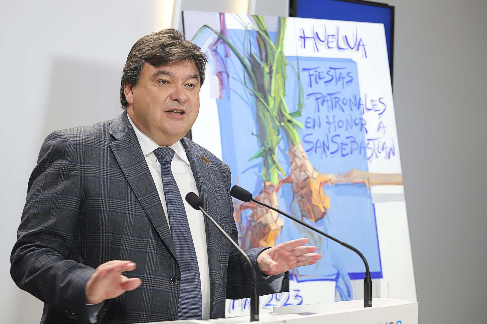 Imágenes de la presentación del cartel anunciador y de la pregonera de las Fiestas Patronales de San Sebastián 2023