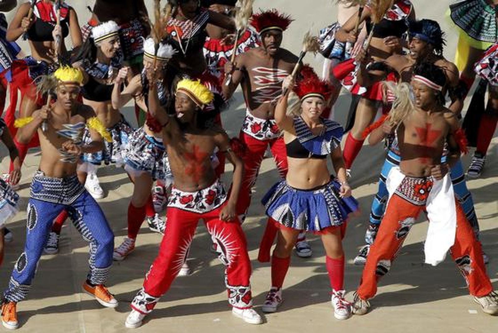 Una fiesta de música y color abre oficialmente el Mundial de Sudáfrica 2010.

Foto: Efe
