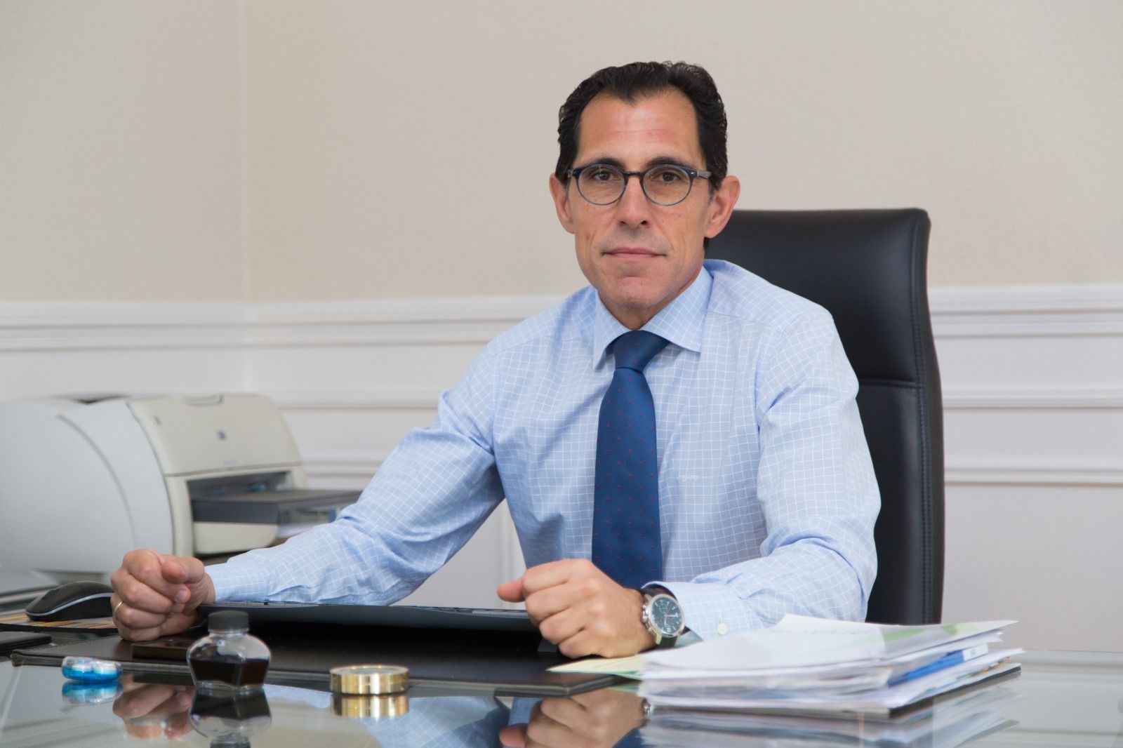 Antonio Villarroel, en su despacho.