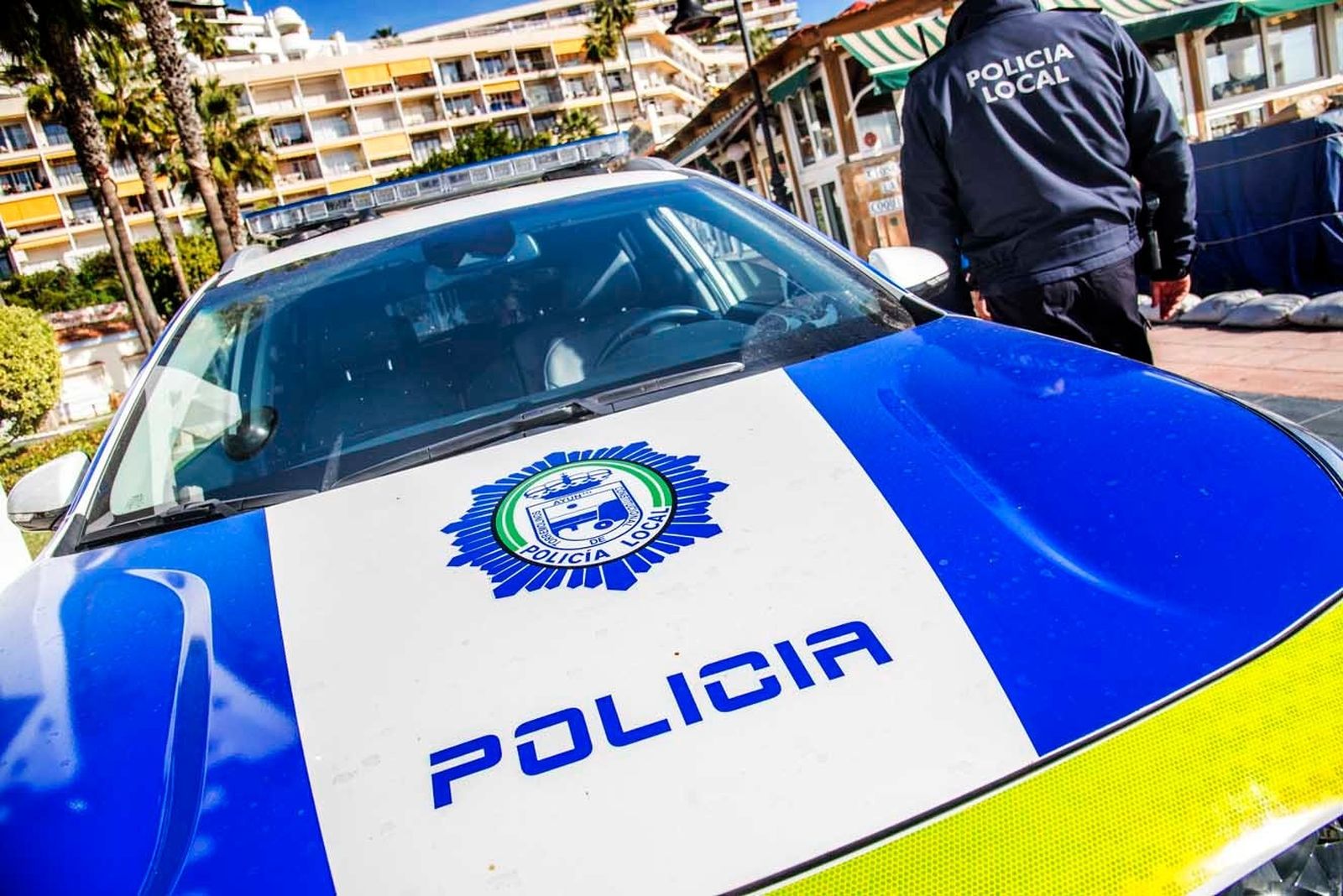 Un coche patrulla de la Policía Local de Torremolinos.