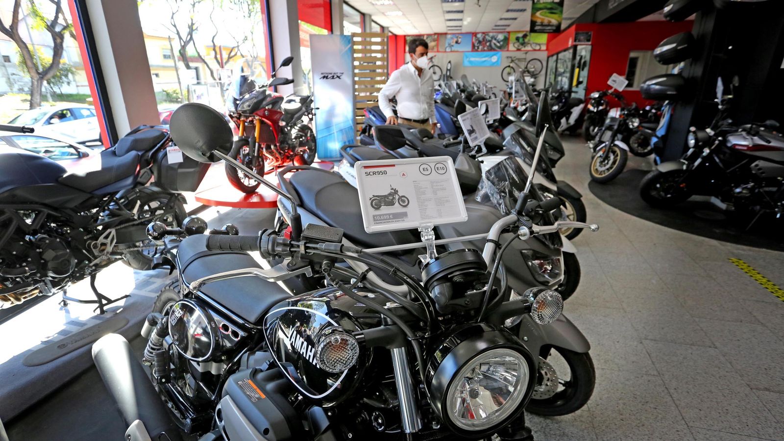 Un concesionario de motos de la ciudad.