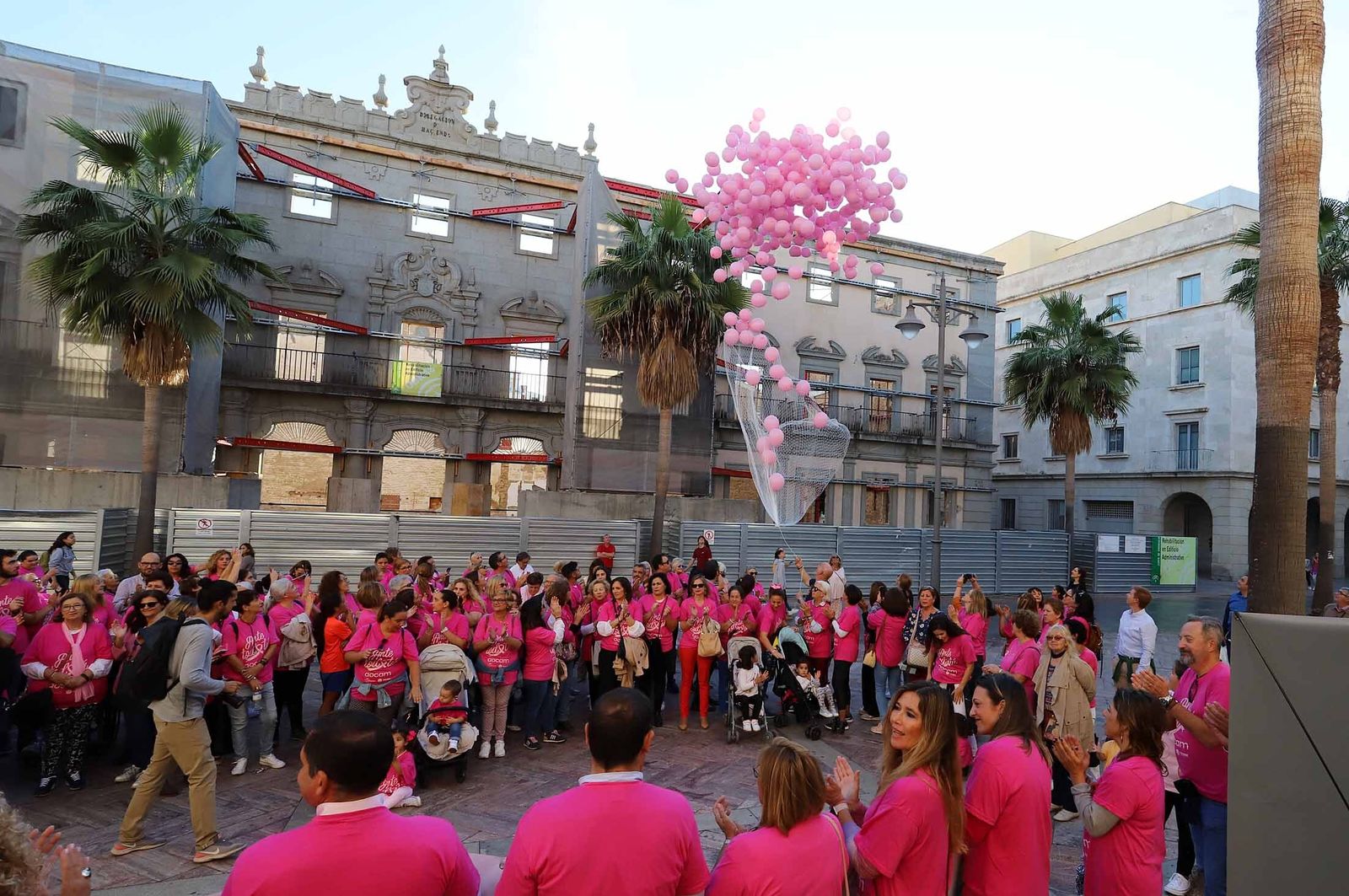 Una de las cadenas humanas.