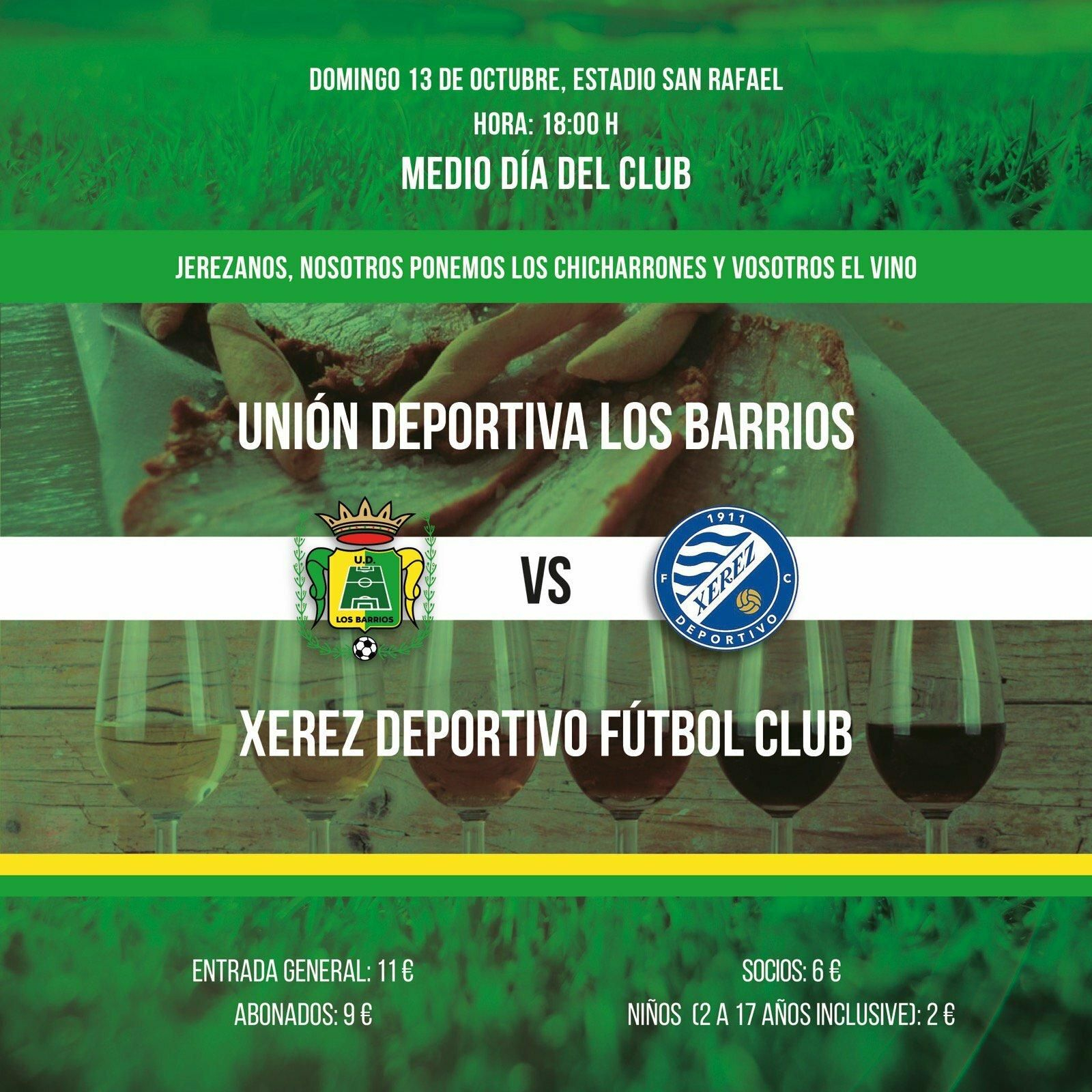 El cartel de la Unión para recibir al Xerez DFC.