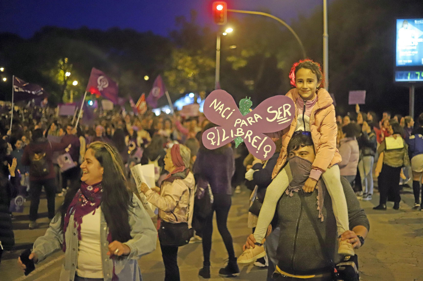Imágenes de la manifestación del 8 de marzo, Día Internacional de la Mujer