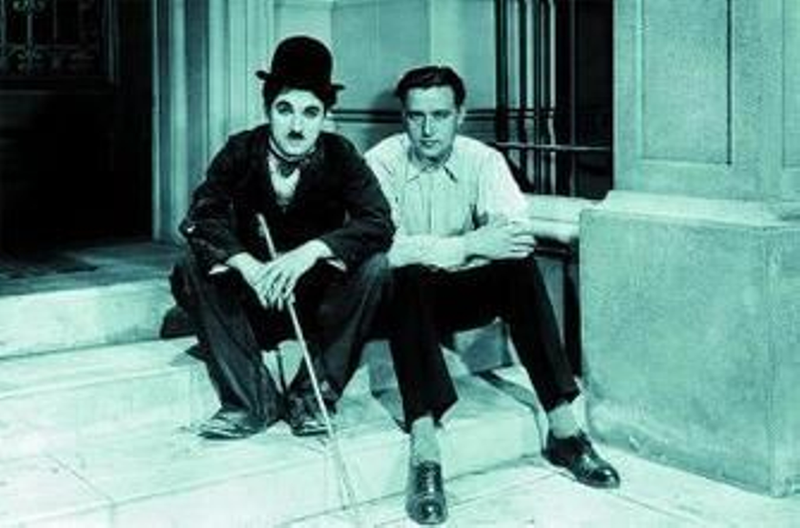 Charles Chaplin y Edgar Neville, amigos en Hollywood.