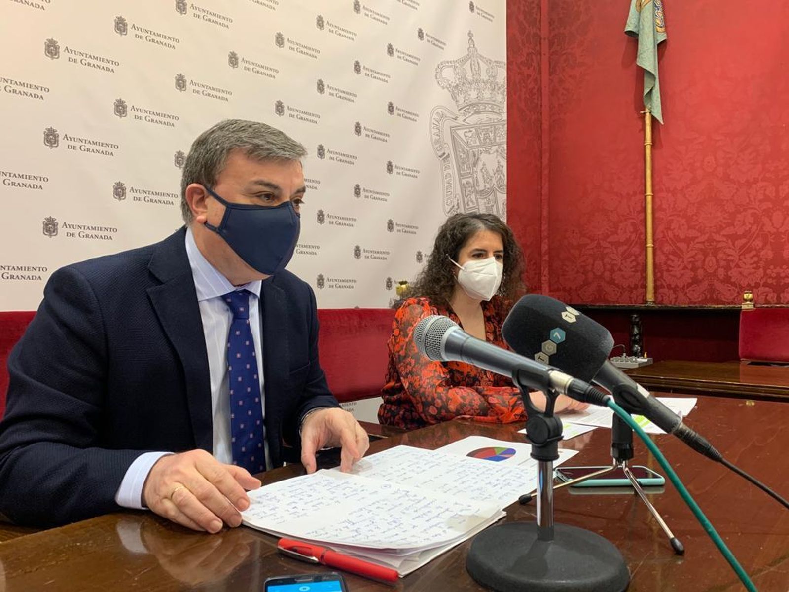 El concejal Fuentes, en rueda de prensa